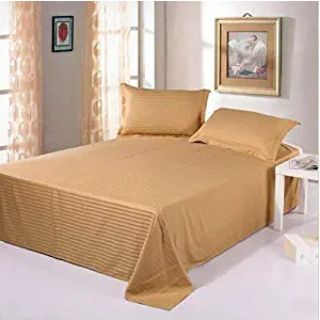 Magnetic Shadow 100% Cotton 210TC Plain Bed Sheet